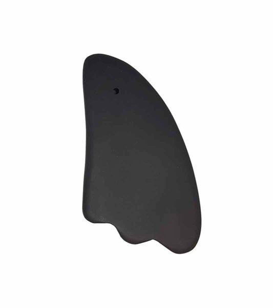 Gua Sha Stone Triple Ridge Heart Shape