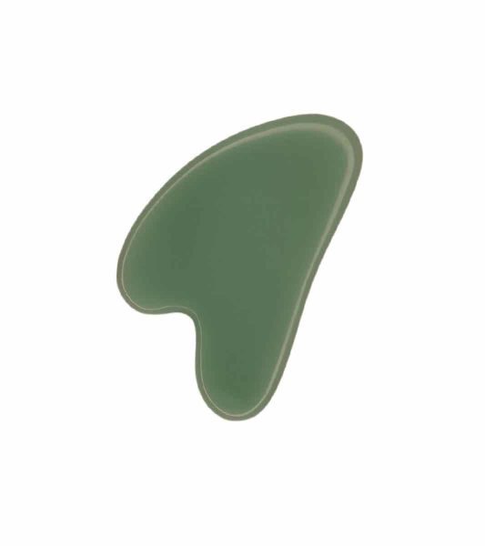 Gua Sha massage tool από πέτρα (πράσινη).